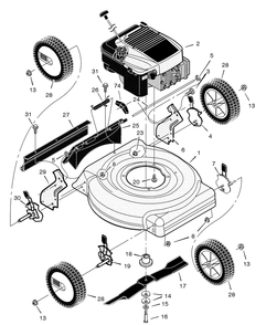 Part Location Diagram of F-030434L Murray Instruction Book